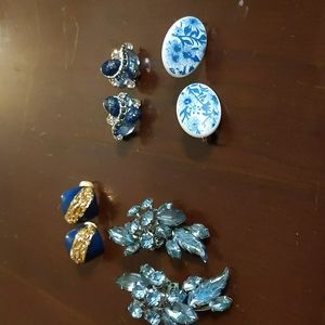 Vintage/contemporary Lot of 4 Earring Pairs